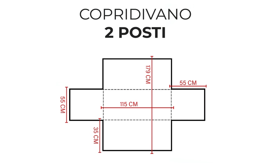 Image 38: Copridivano trapuntato antmacchia