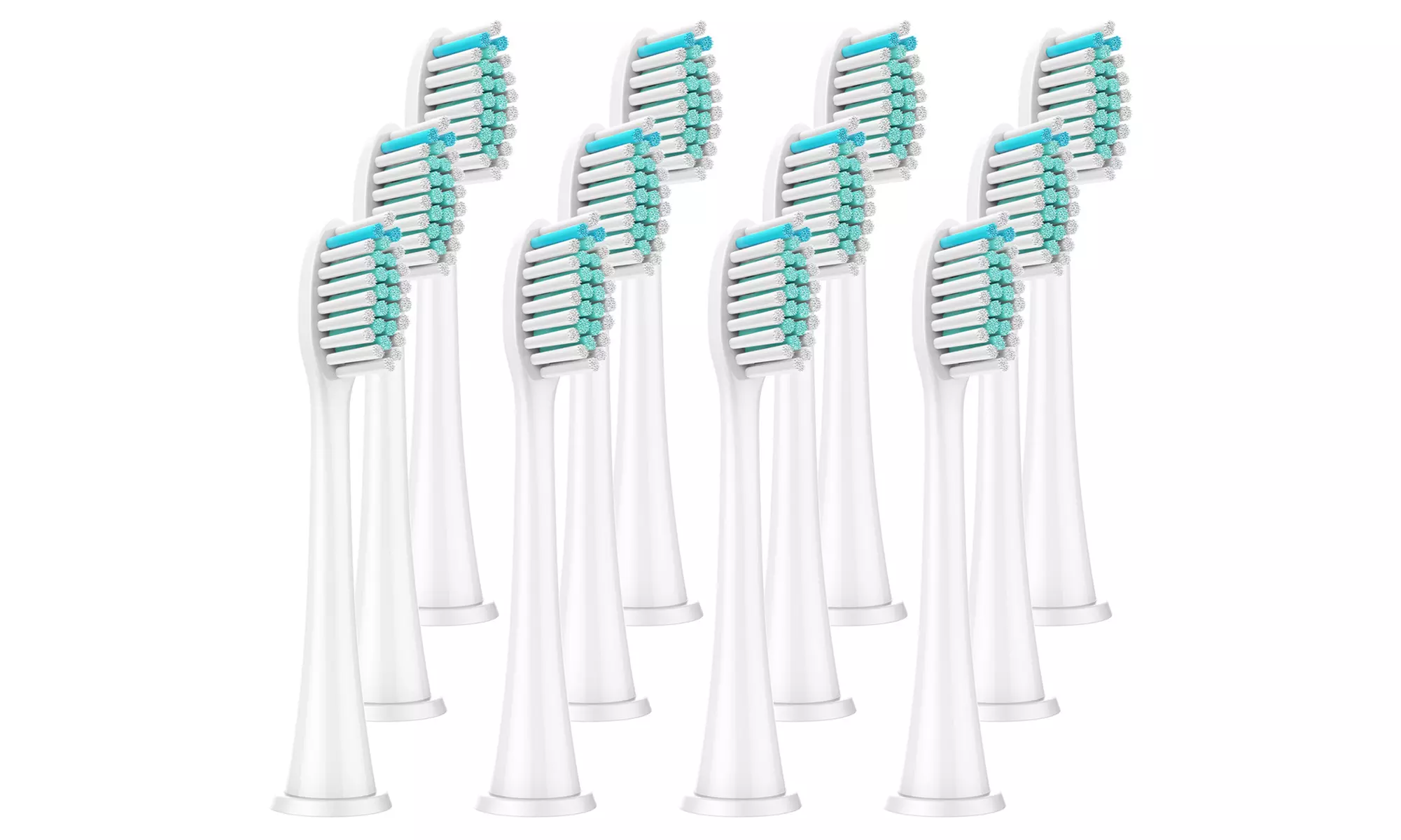 12 Pcs Toothbrush Replacement Brush Heads - White (Philips Sonicare Compatible)