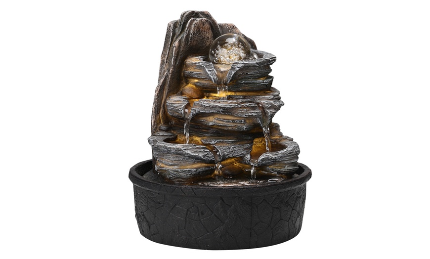 Image 12: Outdoor LED Rockery Water Feature with 4 Styles