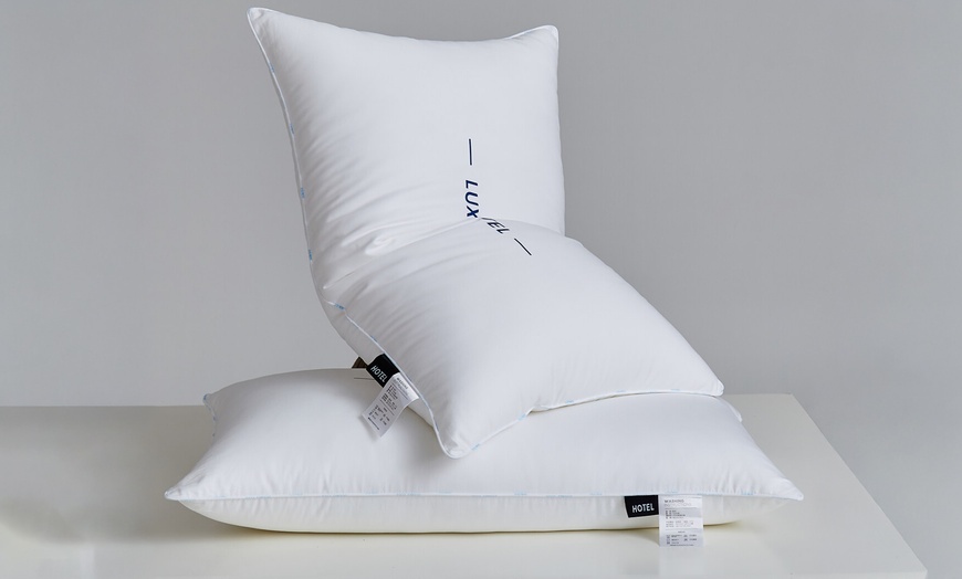 Image 25: Pure Cotton Luxury Hotel Pillow Duo
