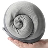 Image 10: Memory Foam Travel Neck Pillow Set, Includes Mask and Earplugs