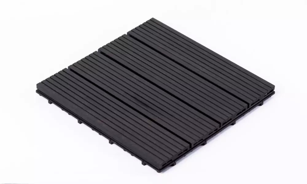 Up to 50 Packs of Non-Slip Decking Tiles - Grey or Brown