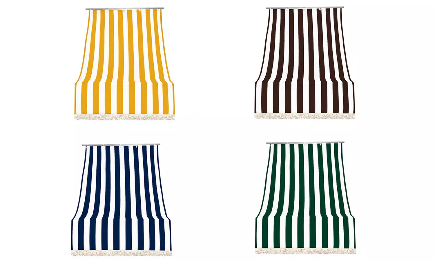 1 o 2 tende da sole a righe, disponibile in 4 dimensioni e 5 colori - Primary Image