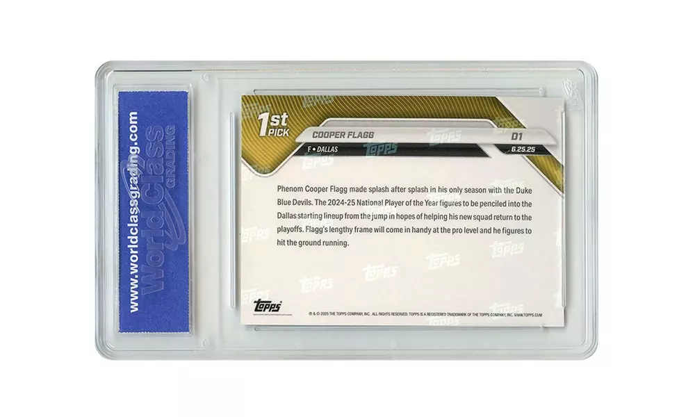 2025 Official Topps Now Basketball Cards Cooper Flagg