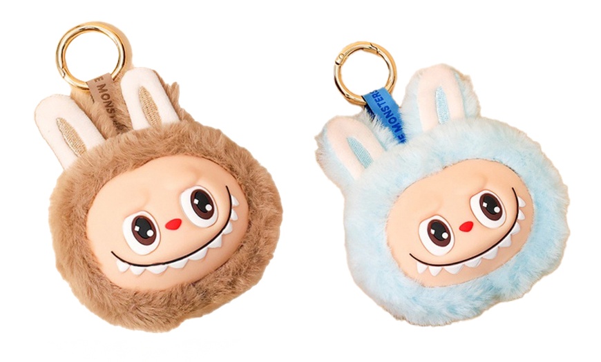 Image 13: Labubu Inspired Plush Keychain Dolls