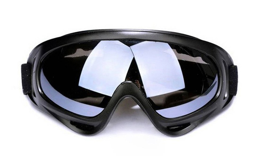Image 8: Mens Womens Ski Snow Goggles Anti Wind Fog Dust UV Helmet Sunglasses Glasses