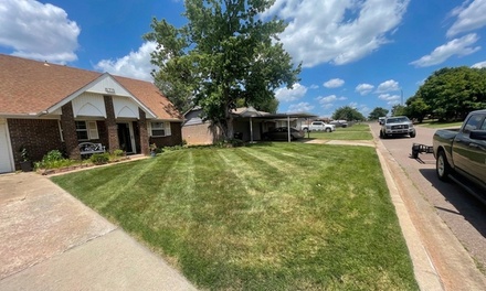 Residential yard lawn service including mowing edging weedeating and blowing grass - ALL IN LAWN & LANDSCAPING