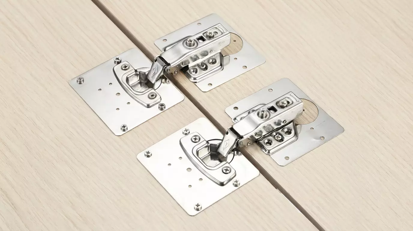 10-Pack Cabinet Hinge Repair Plate Kit - Stainless Steel Heavy Duty Fix for Kitchen & Wardrobe Doors with Screws