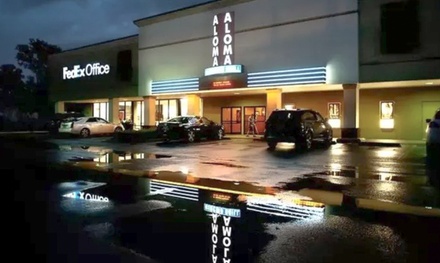 Four Movie Tickets, One Pitcher, and Two Great Value Popcorns - Aloma Cinema Grill - Winter Park, FL