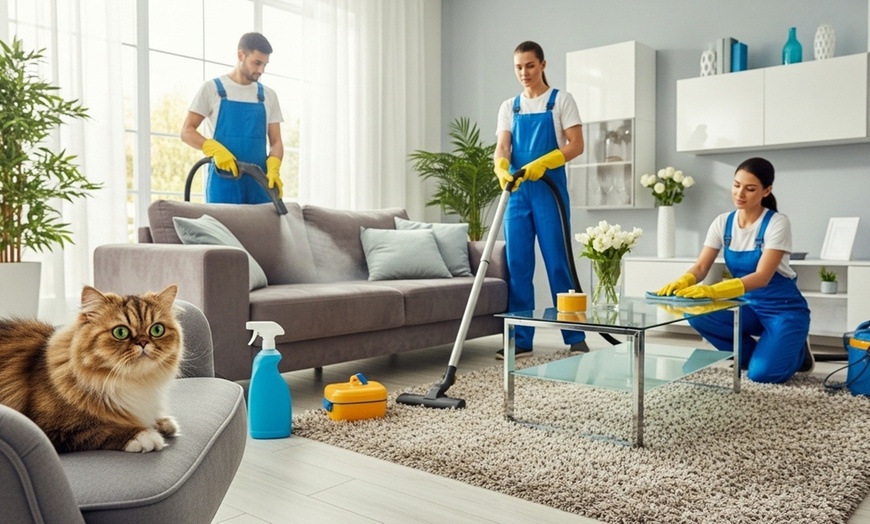 Image 1: Get Two, Four, or Six Man-Hours Of Deep Cleaning For Up To 3000 Sqft