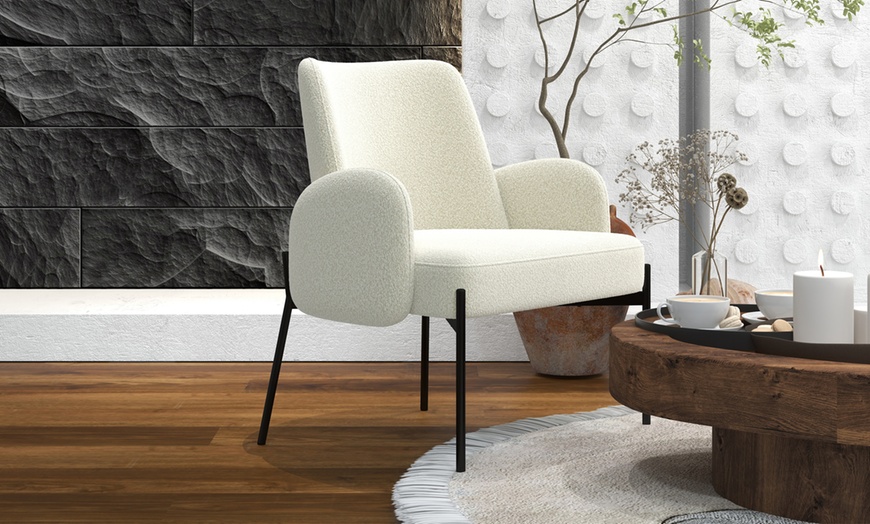 Image 7: Fauteuil en "Alexis" de Doosense en tissu cozy 