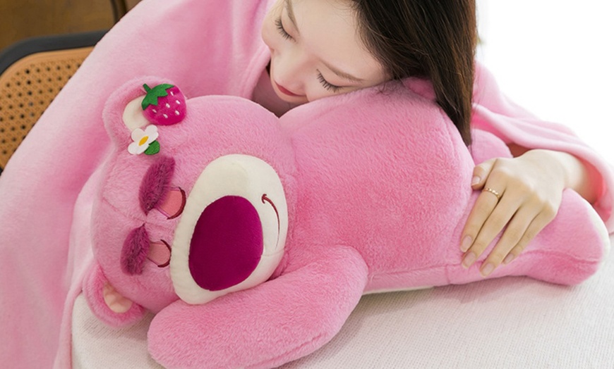 Image 2: Cartoon Pillow Blanket