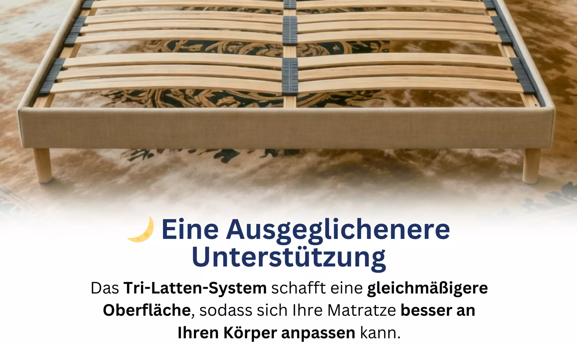 Bettgestell ANTHRA opt. mit Matratze