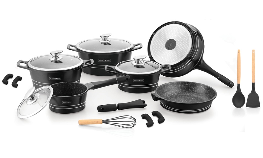 Image 11: Batterie de cuisine 17 pièces en aluminium de Royalty Line