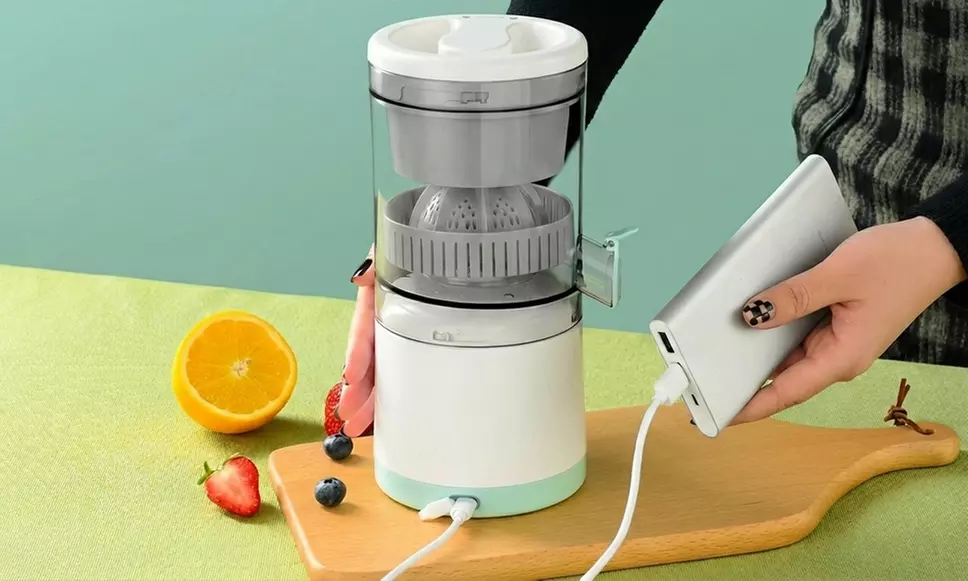 Kabellose, wiederaufladbare Zitruspresse mit USB-Anschluss