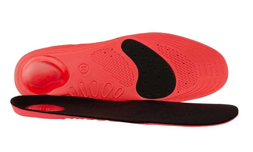 Image 1: Pro 11 Walking Insole with Gel Heel Pad 