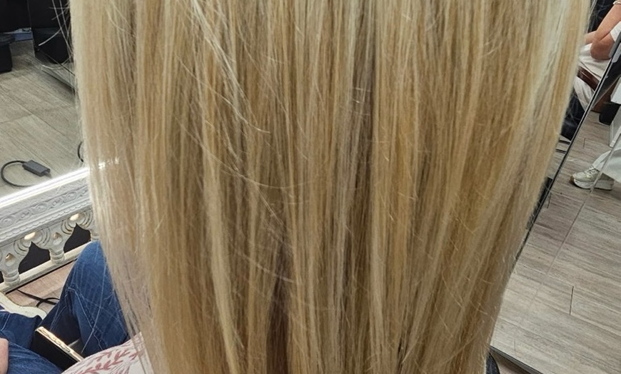 Image 3:  Blow Dry, Conditioning, Shampoo, Partial/Full Highlights & More 