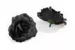 US 50-100Pc Artificial Black Rose Stemless Silk Flower Decoration Wedding 2.36'' - Second Medium