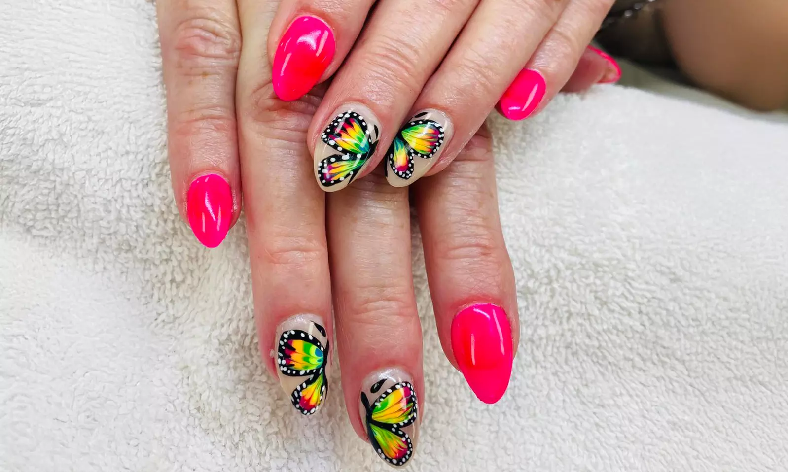 Up to 36% Off, Pamper with Dipping, Dazzle Dry Manicure, Gel Pedi or Mani, Basic Manicure with 2 Designs & More - Primary Image