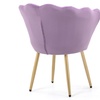 Image 67: Fluwelen schelp fauteuil