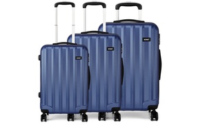 One or Three Kono Four Wheels Hard Shell Suitcases