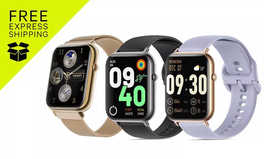 Image 1: Bluetooth Smart Watch 2.1" Touch Screen Heartrate Blood Pressure
