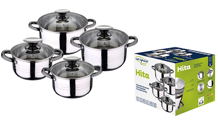 Image 9: Set de sartenes o batería de cocina de 8 piezas de San Ignacio
