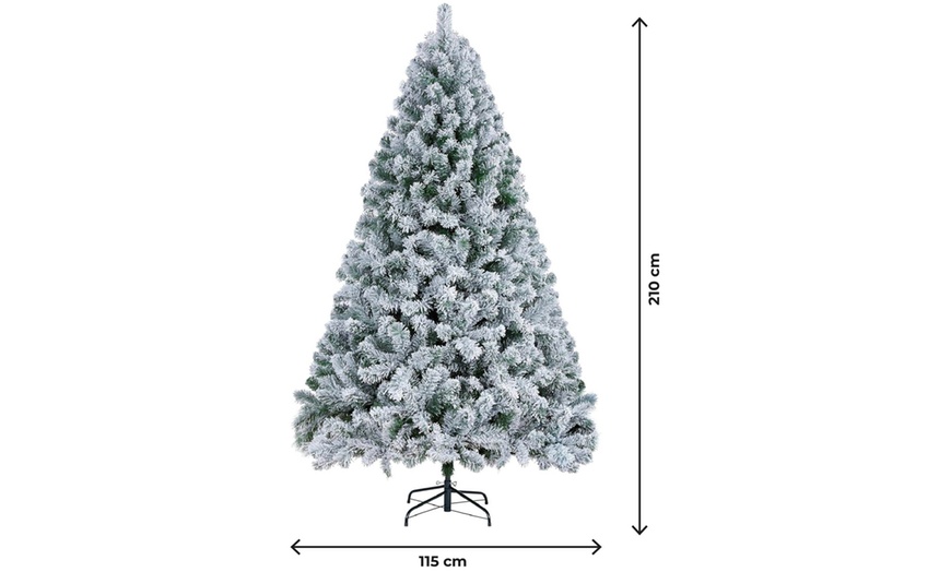 Image 6: Sapin de Noël avec pied "Flocon de neige"
