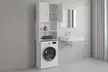 Mobiletto sopra lavatrice con anta e ripiani, con spedizione gratuita - Image 2