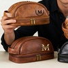 Image 10: Travel in Style With Personalized Vegan-Friendly Leather Toiletry Bag (Up to $maximum_of_discount_percentage Off)