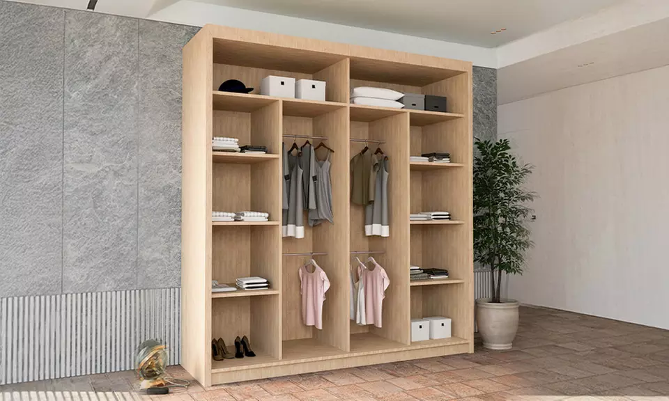 Slidingwardrobe4u Bali Sliding Wardrobe with Curved Mirror