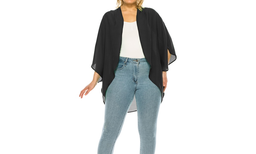 Image 10: MOA Collection Women's Loose Fit Cardigan Sweater