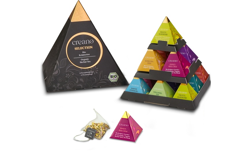 Image 3: Creano Geschenk-Box „Pyramide“ mit 14 Pyramiden-Tees (bis 1,07 €/Stk.)