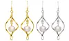 Freshwater Pearl Dangle Earrings in Sterling Silver