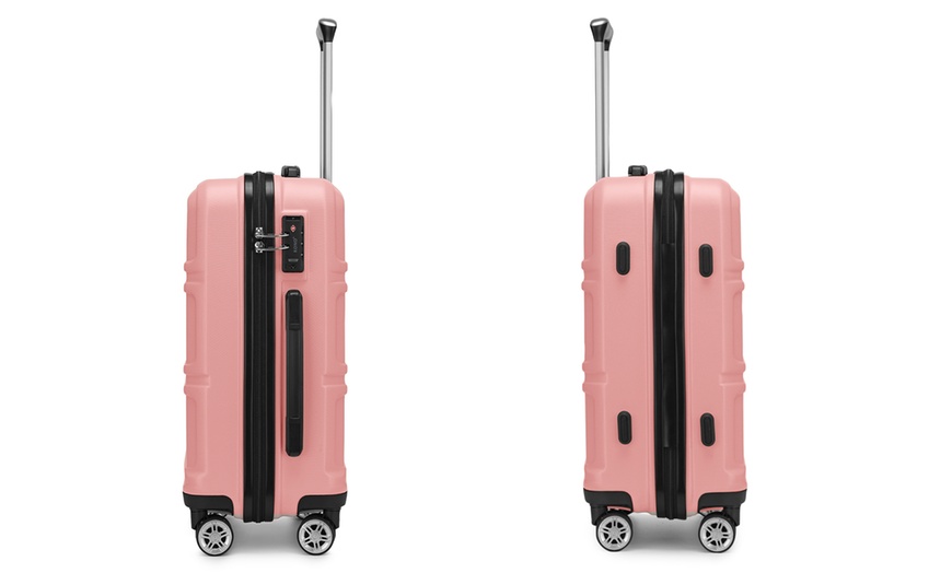 Image 4: 1x oder KONO 3x ABS-Hartschalenkoffer mit 8er-Set Reise-Organizer