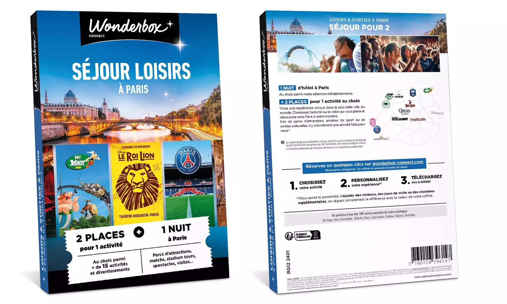 Paris à deux : activité au choix et nuit magique dans la Ville Lumière