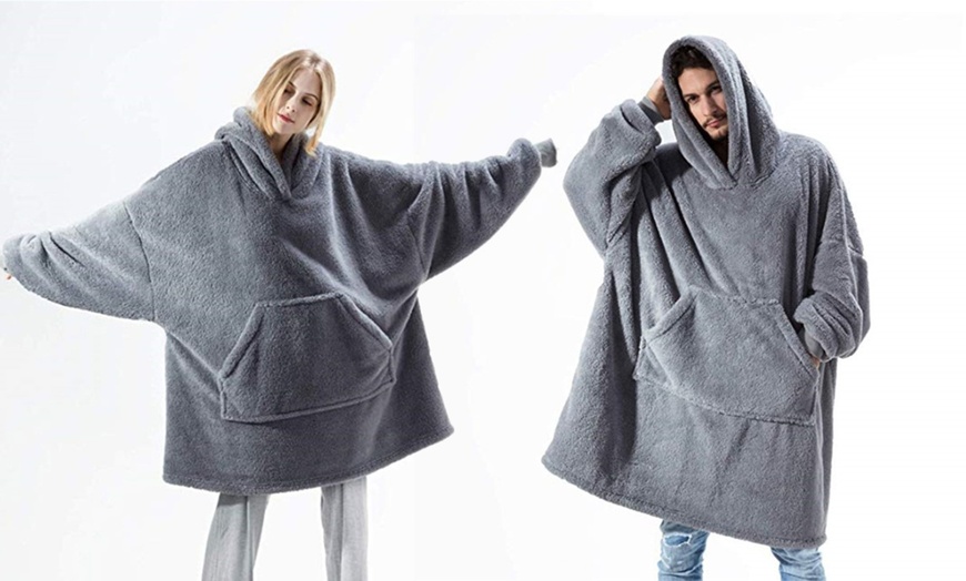 Image 5: Oversized Sherpa Hoodie