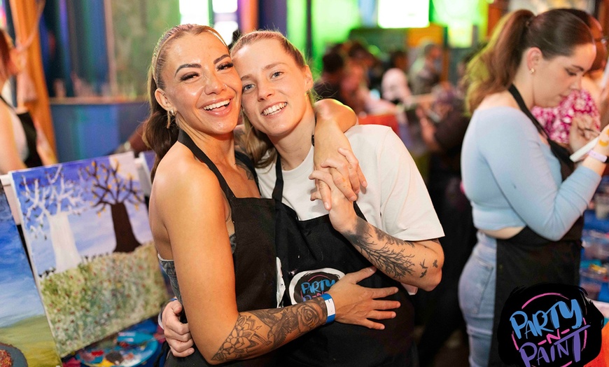 Image 20: Paint, Sip & Party: A Night of Art, Fun & Music