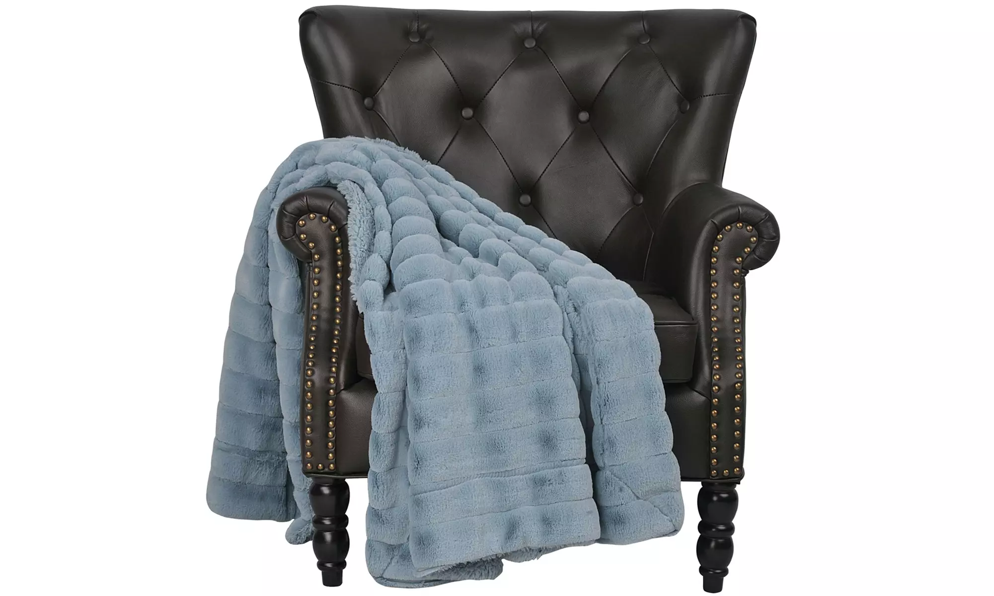 Bluff City Bedding Sherpa Micro Mink Reversible 60 x 80 Throw Blankets 8 Colors