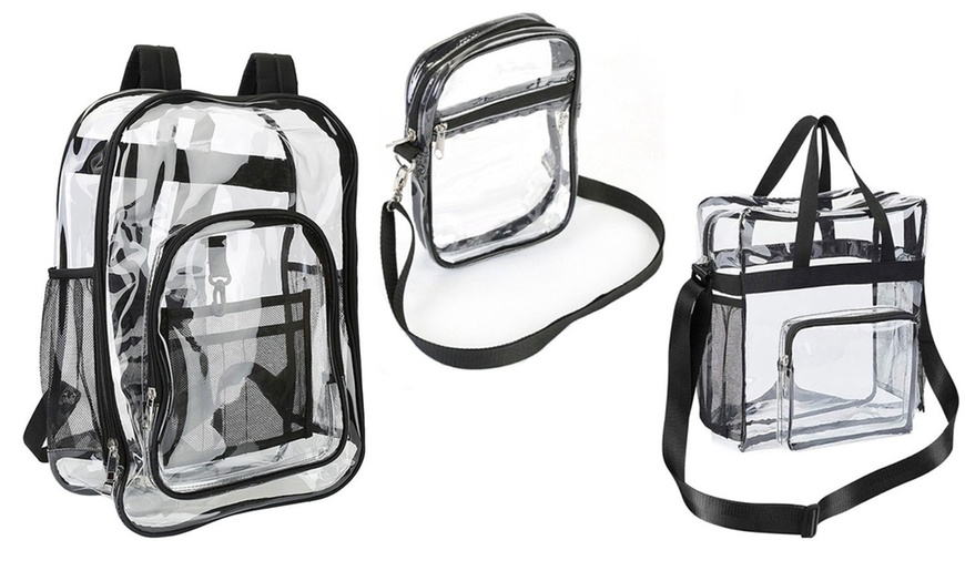 Image 20: N'POLAR Stadium Approved Clear Bag See-Through Transparent Bags (Multi-Options)