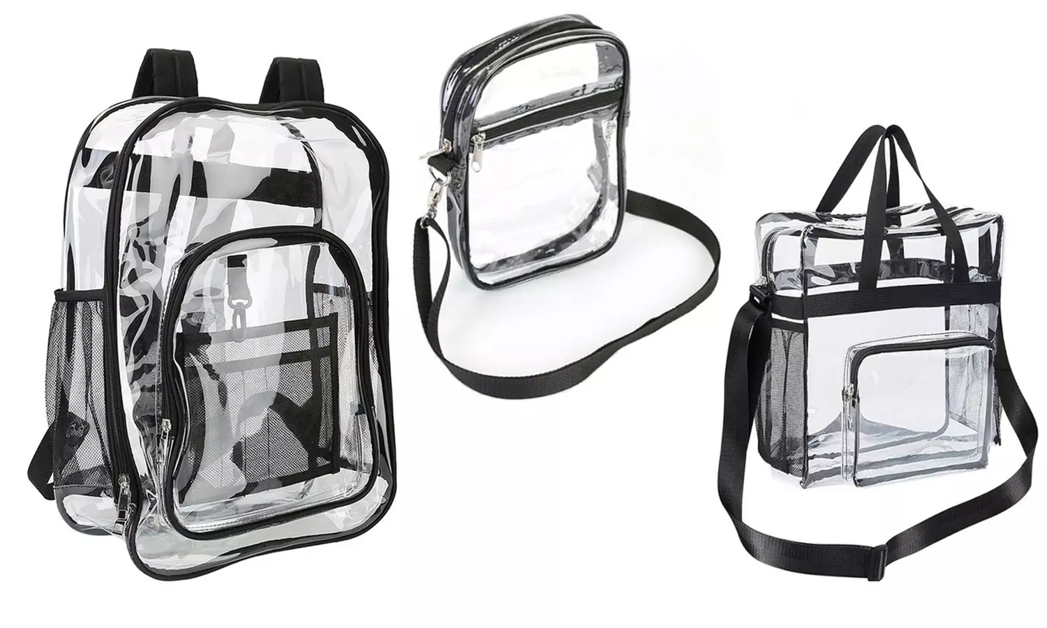 N'POLAR Stadium Approved Clear Bag See-Through Transparent Bags (Multi-Options)