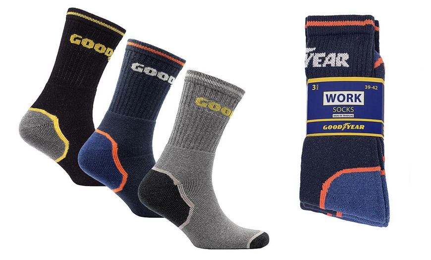 Image 1: Goodyear Work Socks