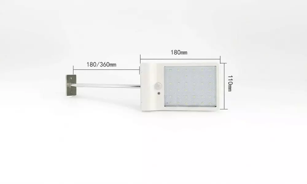Solar LED Wall Light with Motion Sensor