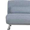 Image 2: HomCom Convertible Single Sleeper Chair Sofa Bed