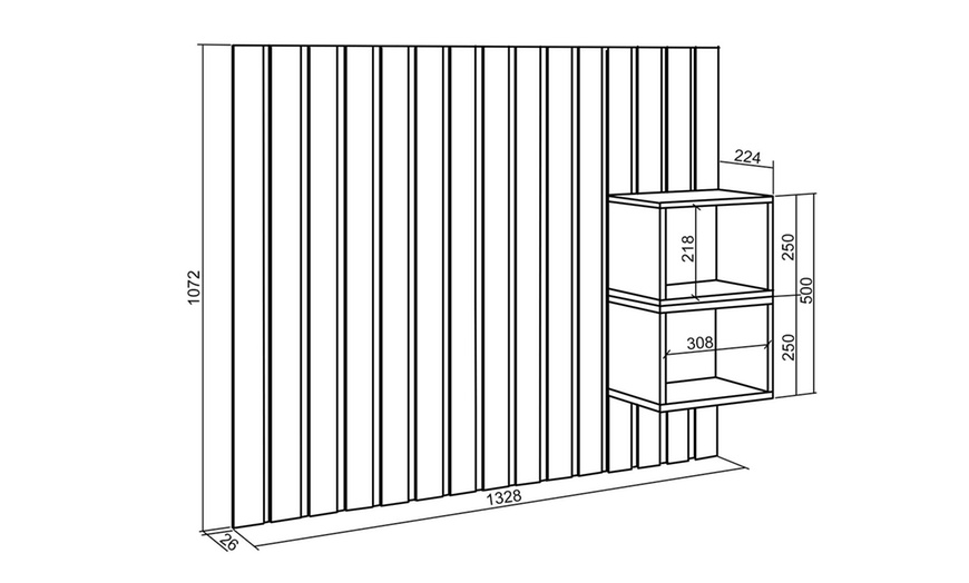 Image 29: Cabecero de cama disponible en diferentes tamaños y colores
