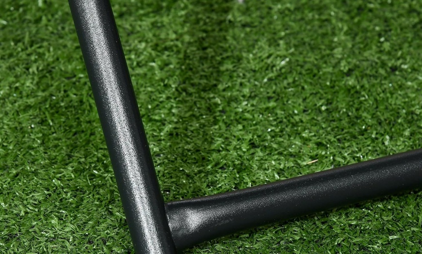 Image 9: Outsunny Rattan-Effect Foldable Coffee Table