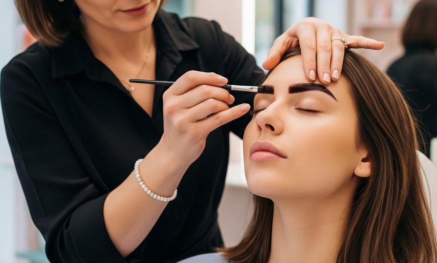 Image 1: Brow & Lash Tinting with Optional Waxing for a Defined Look