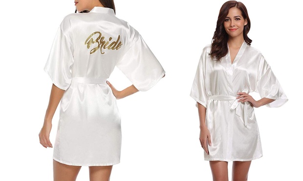 cheap bridal robe