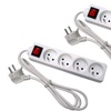Image 3: Pack of Two Bloc Multiprise Four Power Outlets with Switch 