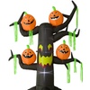 Image 17: HomCom Halloween Inflatable Tree with LED Lights
